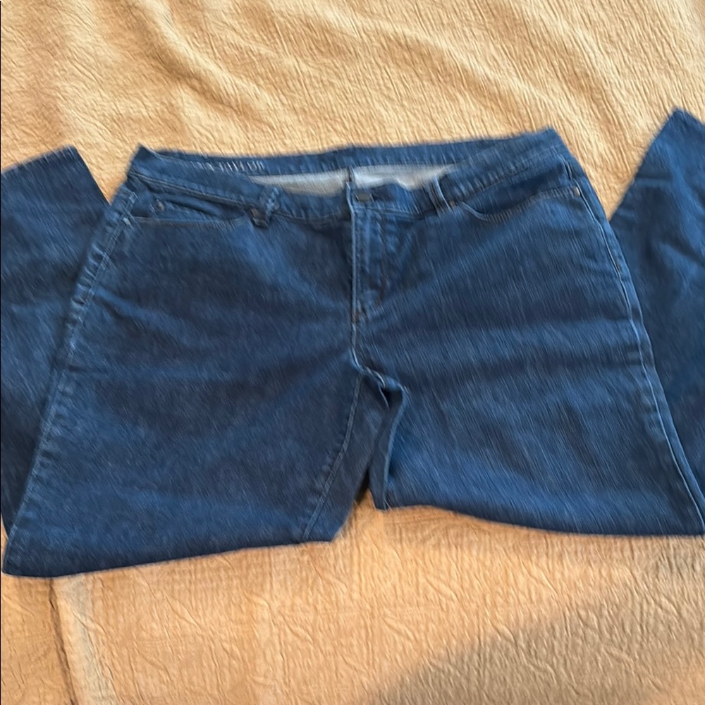 Ann Taylor Blue Straight Leg Jeans Classic Style